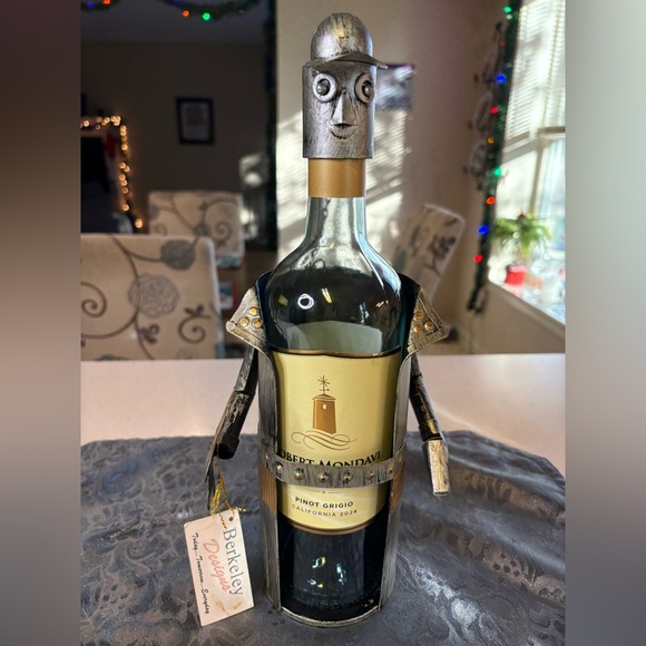 Other - Berkeley Designs , Polished Metal Toolman Wine Or Liquor Holder